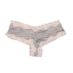 Victoria’s Secret Satin Lace Trim Cheeky Panty